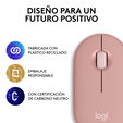 Rato Logitech Pebble 2 M350s Bluetooth Tonal Rose image number null