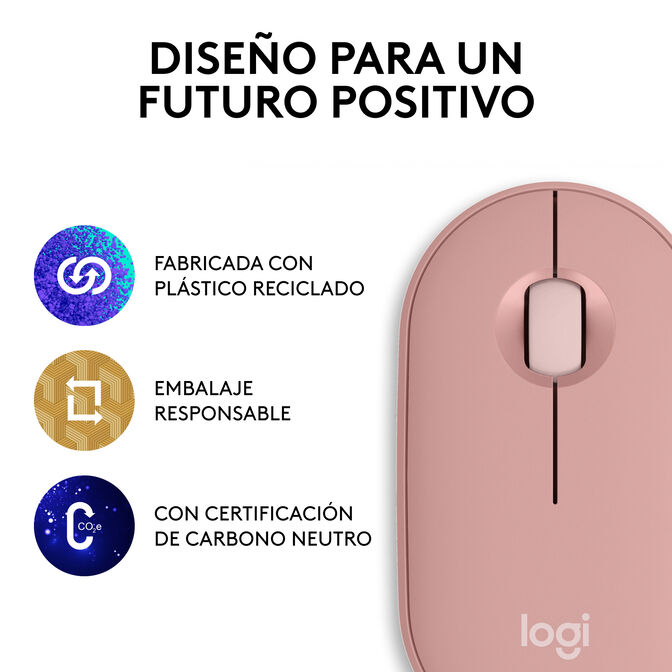 Rato Logitech Pebble 2 M350s Bluetooth Tonal Rose image number 19