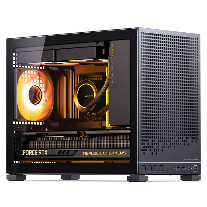 Caixa Micro-ATX Jonsbo D32 PRO Vidro Temperado Preto image number 4