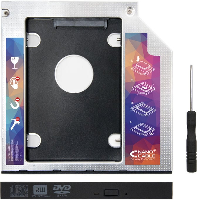 Adaptador Universal 5.25" para 2.5" Nanocable Caddy 12.7mm image number 1