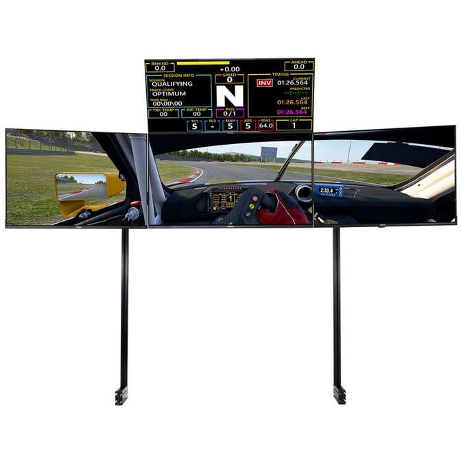 Suporte Monitor Next Level Racing Free Standing Quad Monitor Black Edition image number 1