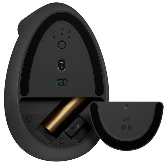 Rato Laser Logitech Lift Vertical Ergon&oacute;mico Wireless 4000DPI Graphite M&atilde;o Esquerda image number 4