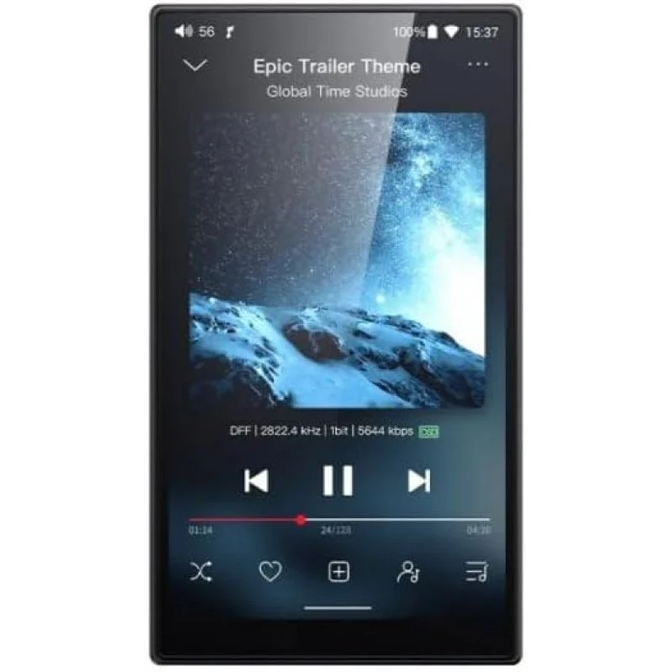 Leitor &aacute;udio Digital FiiO JM21 Android Hi-Res Preto image number 1
