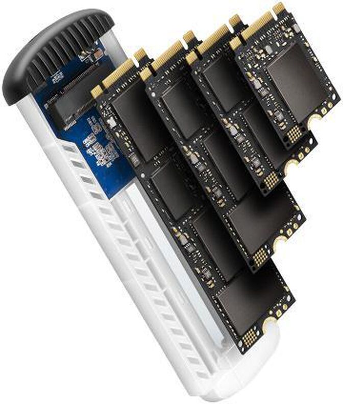 Caixa SSD AXAGON EEM2-SA USB micro-B 3.2 Gen 1 - M.2 SATA SSD 30-80mm screwless RIBBED box image number 7