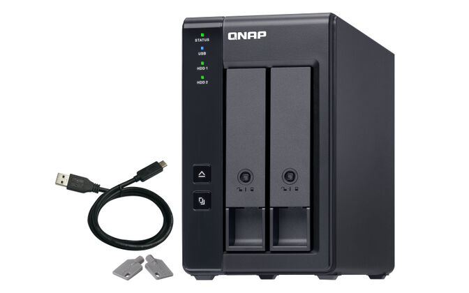 Unidade de Expans&atilde;o NAS QNAP TR-002 - 2 Ba&iacute;as - USB Type C image number 0