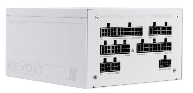 Fonte Modular Phanteks Revolt ATX 3.0 PCIe 5.0 1000W Platinum Branca (Sem Cabos Inclu&iacute;dos) image number 0