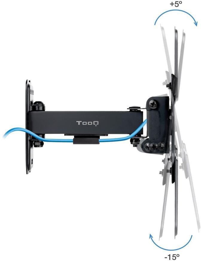 Suporte de Parede Tooq Tilt e Girat&oacute;rio 13" a 43" 66-298 mm Max. 20kg Preto image number 1