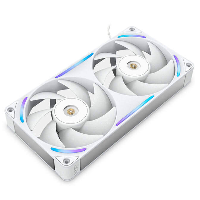Ventoinha NZXT F240X Perfomance RGB Single-Frame Brancas - Dupla Vento&iacute;nha 120mm (240mm) image number 2
