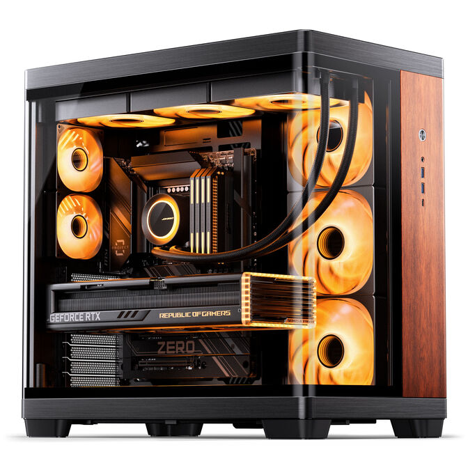 Caixa ATX Jonsbo TK-4 Wood Vidro Temperado Preto image number 4