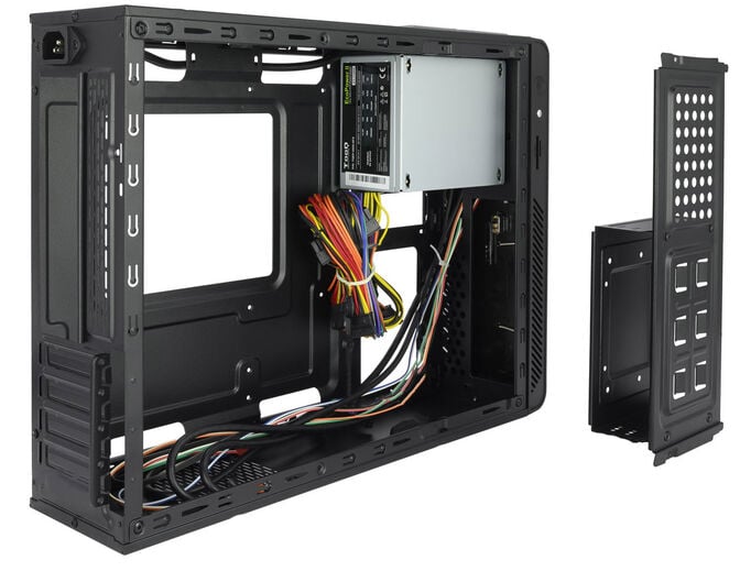 Caixa Mini-ITX Tooq C/Fonte Alimenta&ccedil;&atilde;o 500W + Leitor de Cart&otilde;es + 2x USB 3.0 Preta image number 3