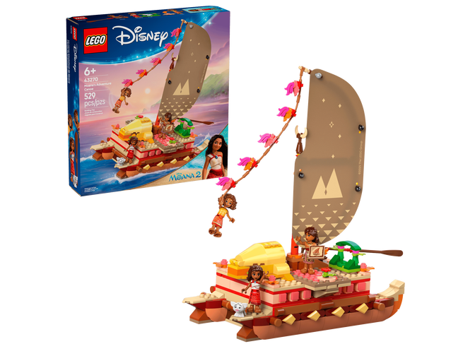 LEGO Disney: Canoa de Aventuras da Vaiana, 529 Pe&ccedil;as (43270) image number 0