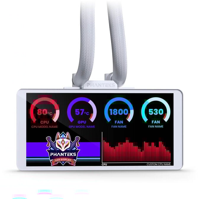 Water Cooler CPU Phanteks Glacier One 360M25 Gen 2 LCD DRGB Branco - 360mm image number 3