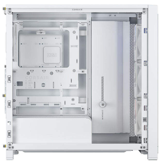 Caixa E-ATX Corsair 4000X RS ARGB Branca Vidro Temperado image number 2
