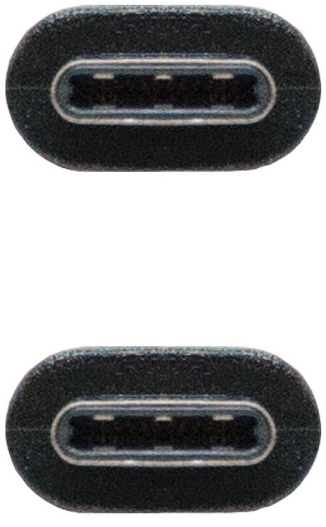 Cabo USB 2.0 3A Nanocable USB-C M/M 1 M Preto image number 2