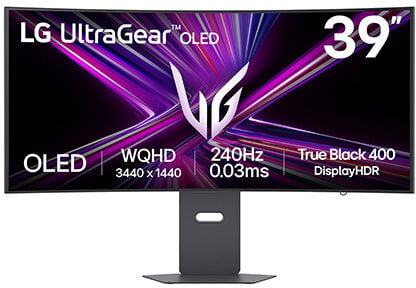 Monitor Curvo Gaming LG UltraGear 39" 39GX900A OLED WQHD 240Hz 0.03ms G-Sync Compatible Smart webOS
