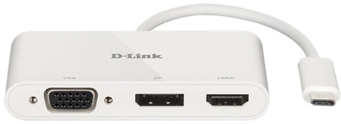 HUB USB D-Link USB-C Macho > 1 x HDMI + 1 x DisplayPort + 1 x VGA image number 0
