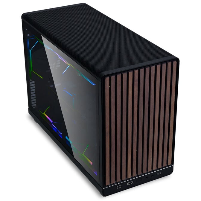 Caixa Micro-ATX Lian Li x Dan Cases A3 Preta Madeira Vidro Temperado image number 1