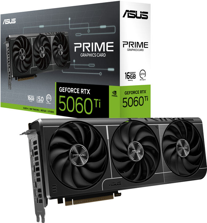 Gr&aacute;fica Asus GeForce&reg; RTX 5060 Ti Prime 16GB GDDR7 DLSS4 image number 0