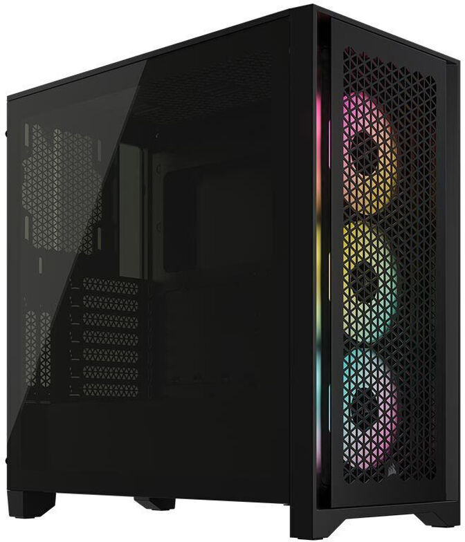 Caixa ATX Corsair iCUE 4000D Airflow RGB Preto Vidro Temperado image number 2