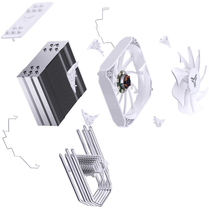 Cooler CPU Jonsbo PISA A5 ARGB Branco - 120mm image number 9