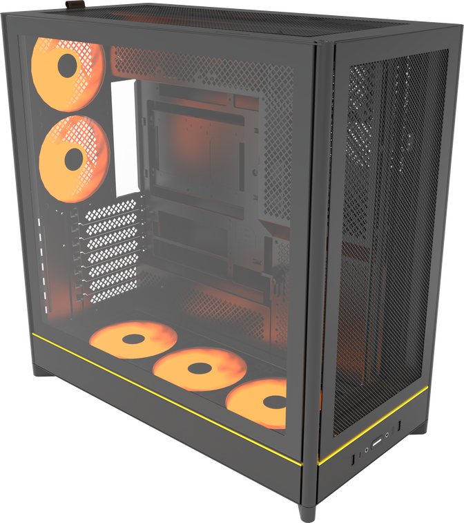 Caixa ATX Montech HS01 Pro Preto image number 0