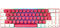 Teclado Mec&acirc;nico GAMIAC TKL RGB69G SF Kailh Red Branco/Rosa (PT)