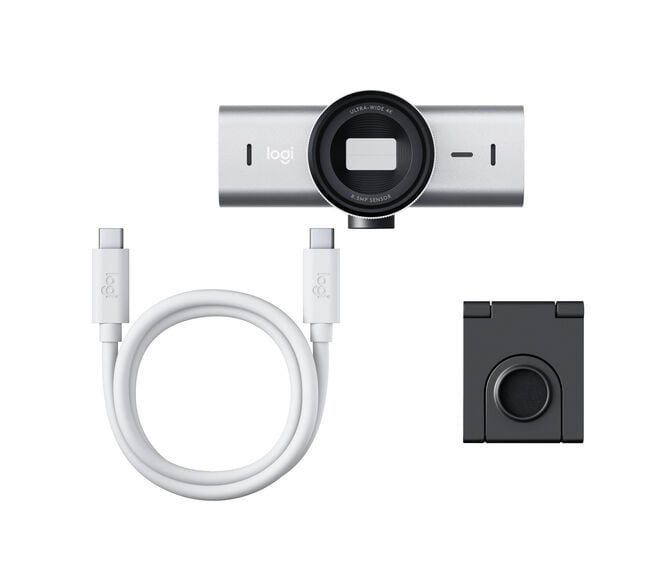 Webcam Logitech MX Brio 4K Ultra HD USB-C Cinzento Claro image number 2