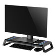 Base para Monitor Ewent Foldable RGB c/ Hub USB 3.0 Preto image number null