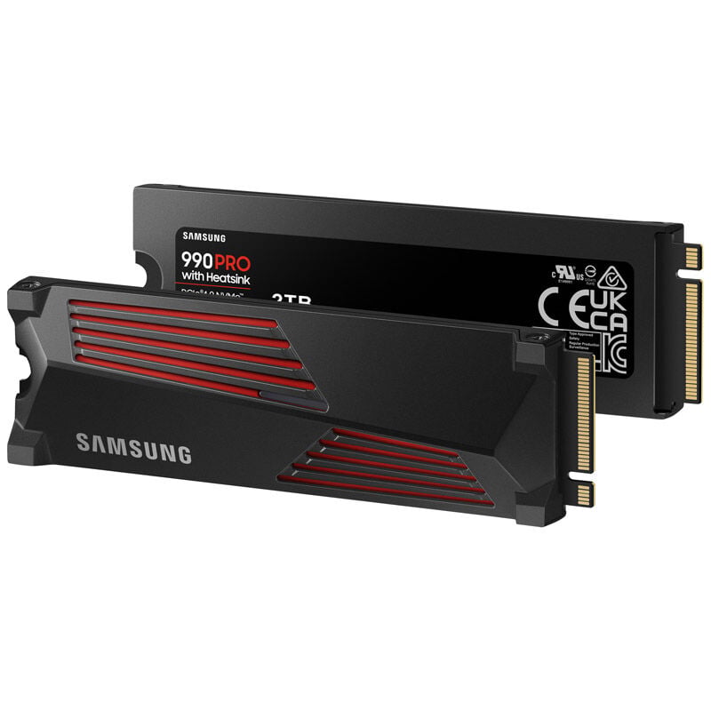 SSD Samsung 990 PRO 2TB Heatsink Gen4 M.2 NVMe (7450/6900MB/s)