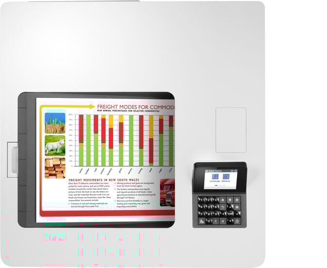 Impressora Laser HP Color LaserJet Enterprise M554dn Cores image number 4