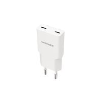 Carregador Nanocable 2xUSB-C/PD 20W, Branco