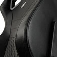 Cadeira noblechairs EPIC Real Leather - Preto image number null