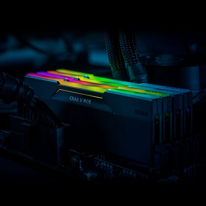 KLEVV Kit 32GB (2 x 16GB) DDR5 CRAS V 6000MHz CL28 RGB Obsidian Black (Intel XMP/AMD Expo) image number 15