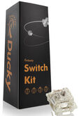 Pack 110 Switches Ducky Gateron G Pro White, Mec&acirc;nicos, 3-Pin, Linear, MX-Stem, 38g image number null