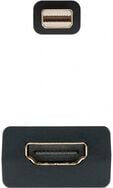 Adaptador Nanocable Mini DisplayPort M > HDMI F 15 CM Preto image number null