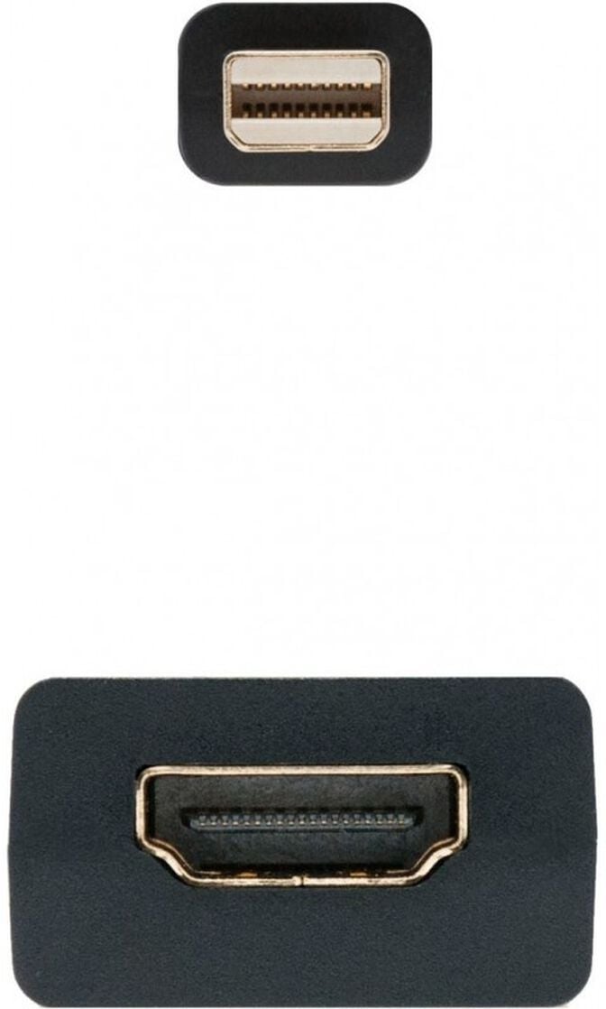 Adaptador Nanocable Mini DisplayPort M > HDMI F 15 CM Preto image number 1