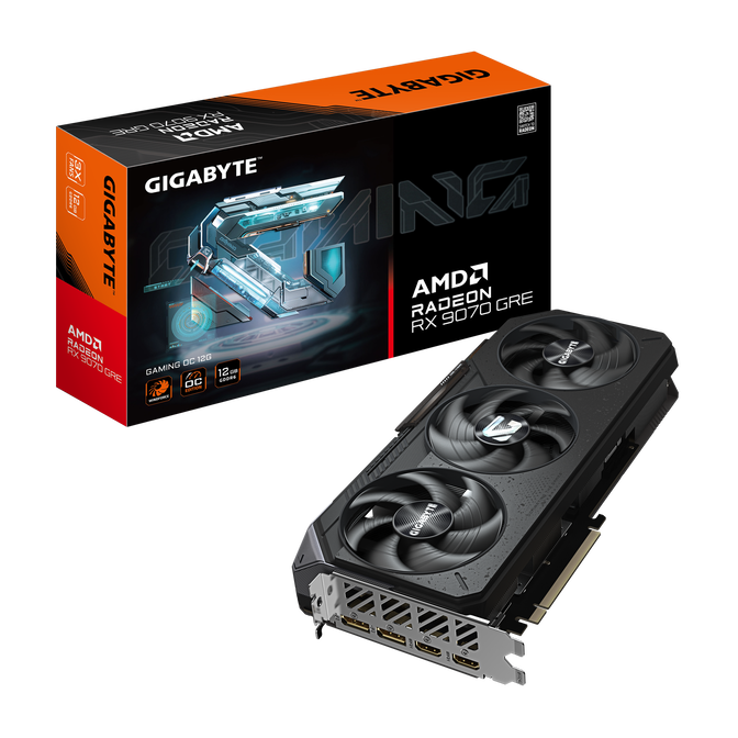 Gr&aacute;fica Gigabyte Radeon RX 9070 GRE Gaming OC 12GB GDDR6 image number 0