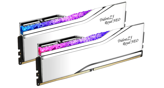 G.Skill Kit 32GB (2 x 16GB) DDR5 6000MHz Trident Z5 Royal Neo RGB EXPO CL28 Prateada image number 2