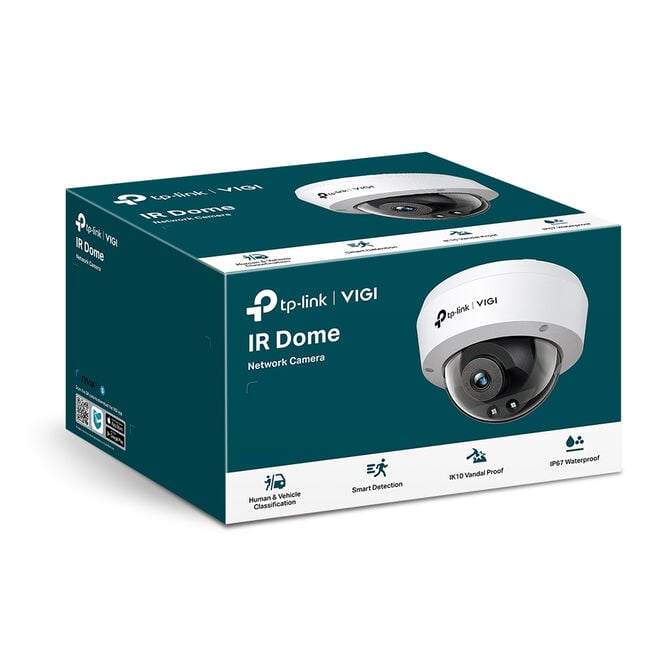 C&acirc;mara de Seguran&ccedil;a de Rede TP-Link VIGI C240 4mm 4MP Full-Color Exterior PoE Dome QHD 1440p IP67 image number 2