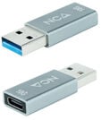 Adaptador USB-A 3.1 Nanocable USB-A/M > USB-C/F Cinza image number null
