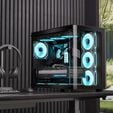 Caixa ATX Aerocool P500C ARGB Vidro Temperado Preto image number null