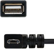 Cabo USB 2.0 OTG Angular Nanocable Micro B/M-A/F 15CM Preto image number null