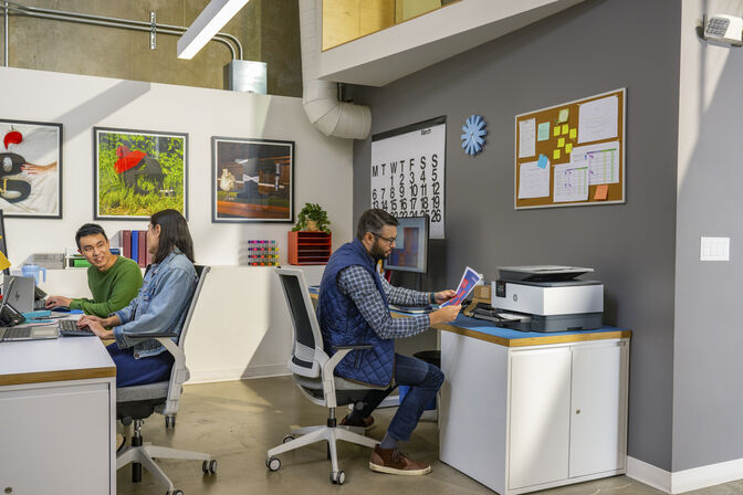 Impressora Multifun&ccedil;&otilde;es a Jato de Tinta HP OfficeJet Pro 9120b All-in-One image number 4