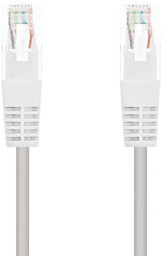 Cabo de Rede Nanocable RJ45 CAT.6 UTP AWG24 2 M Branco image number 0