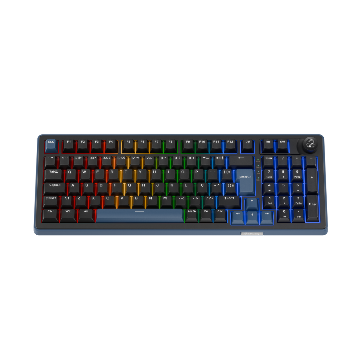 Teclado Mecânico Ducky OK-M 98 98% Tri-Mode Hot-Swap RGB Tactile (PT)