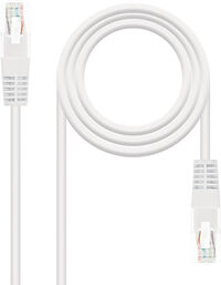 Cabo de Rede Nanocable RJ45 UTP CAT.5E AWG24 5 M Branco