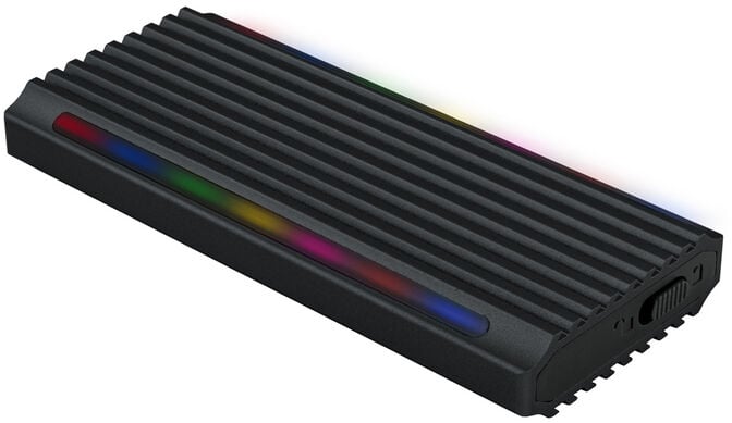 Caixa SSD Tooq M.2 NGFF/NVMe SSD USB 3.1 Gen 2 USB-C RGB image number 1