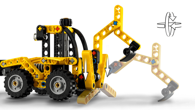 LEGO Technic: Retroescavadora, 104 Pe&ccedil;as (42197) image number 3