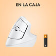 Rato Logitech Lift for Mac Vertical Ergonomic Wireless White image number null