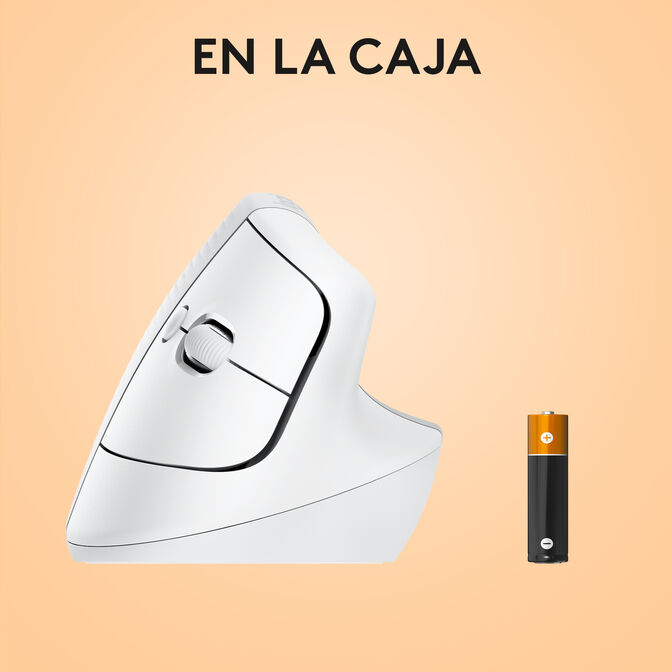 Rato Logitech Lift for Mac Vertical Ergonomic Wireless White image number 11